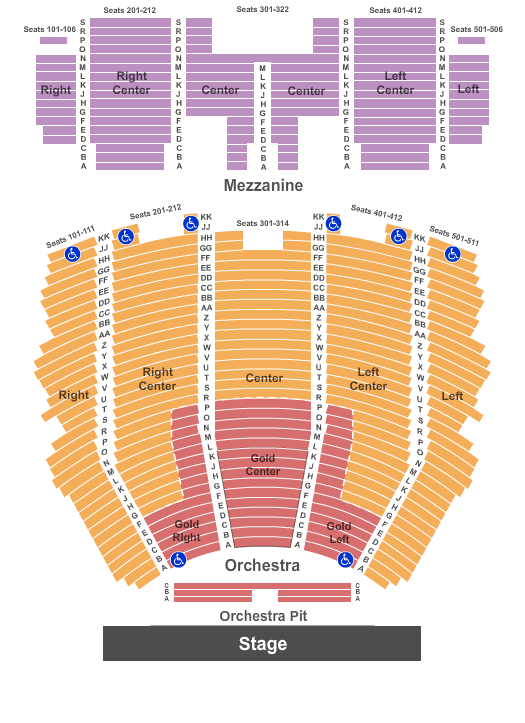 Centennial Hall The Wiz Seating Chart